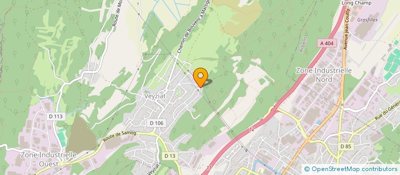 localisation de l'entreprise S.P. PROJET 01 à OYONNAX