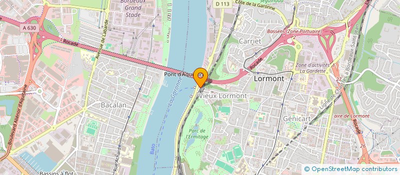 localisation de l'entreprise S P R M 33 à LORMONT