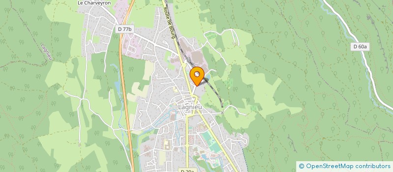 localisation de l'entreprise S.P.R.M.  VAUX-EN-BUGEY