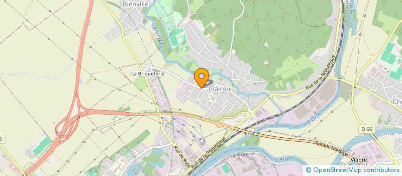 localisation de l'entreprise S.P.R.S.  CLAIROIX