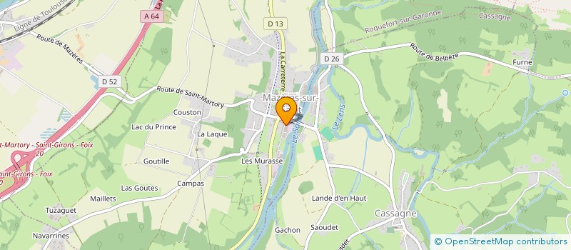 localisation de l'entreprise S.P.R.T.N  MAZERES-SUR-SALAT