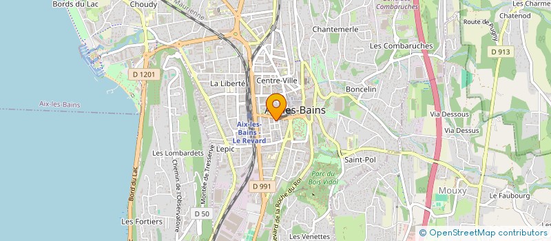 localisation de l'entreprise S.P.RESTO LE CHAPON FIN à AIX-LES-BAINS