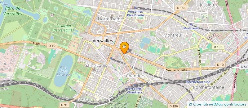 localisation de l'entreprise S.P.S à VERSAILLES