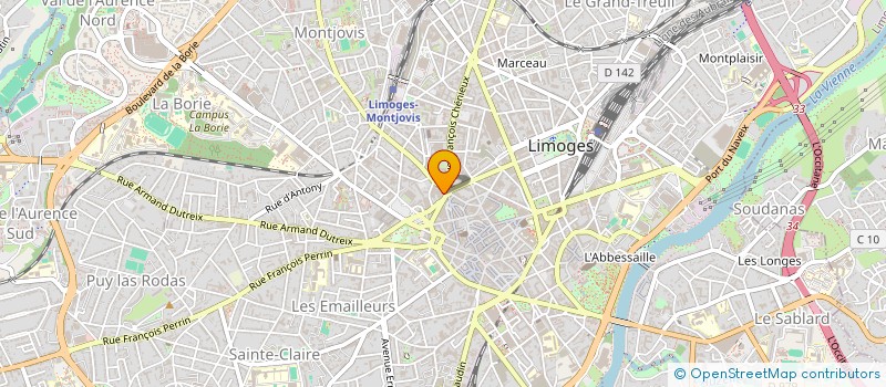 localisation de l'entreprise S.P.S.F. à LIMOGES