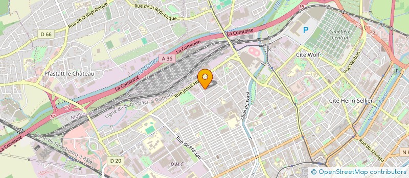 localisation de l'entreprise S.P.S. MAINTENANCE  MULHOUSE