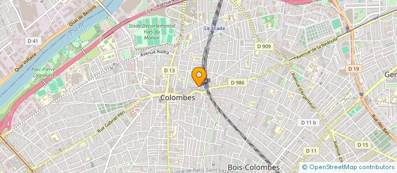 localisation de l'entreprise S.P.SERVICES à COLOMBES