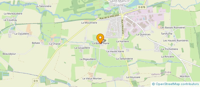 localisation de l'entreprise S.P.V CONFORT HABITAT à VALLONS-DE-L'ERDRE