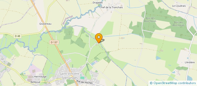 localisation de l'entreprise S'PACE  SAINT-VINCENT-STERLANGES