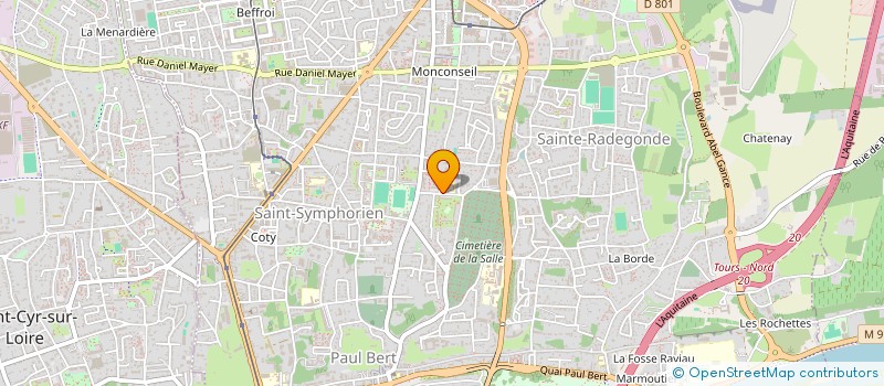 localisation de l'entreprise S'PACE FORM'S à TOURS