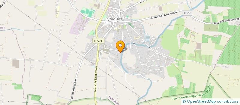 localisation de l'entreprise S-PACE URBAIN  EYRAGUES