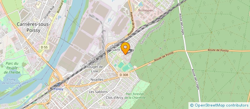 localisation de l'entreprise S PARE COURTAGE  POISSY