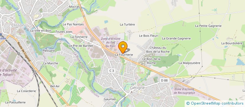 localisation de l'entreprise S.PASS SERVICE PROXIMITE ASSURANCE à GETIGNE