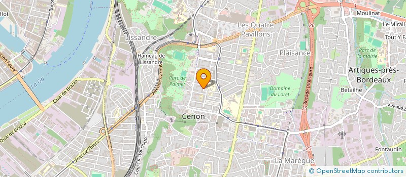 localisation de l'entreprise S PERHANSA  CENON