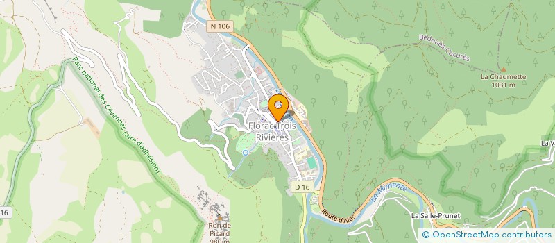 localisation de l'entreprise S-PI PRODUCTIONS  FLORAC TROIS RIVIERES