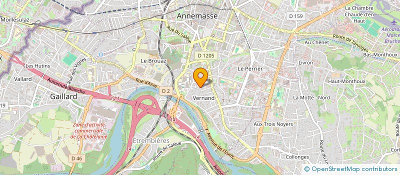 localisation de l'entreprise S PLUS ARCHITECTURE  VETRAZ-MONTHOUX