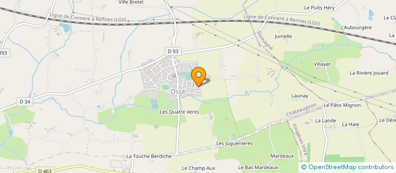 localisation de l'entreprise S'PRICOM  CHATEAUGIRON