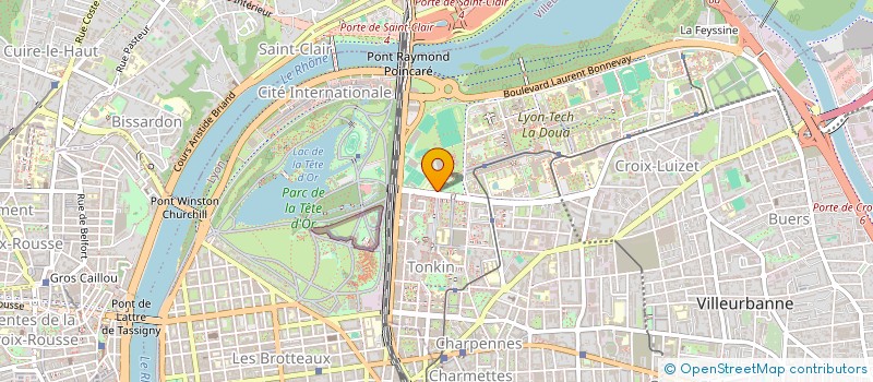 localisation de l'entreprise S.PRIM  VILLEURBANNE