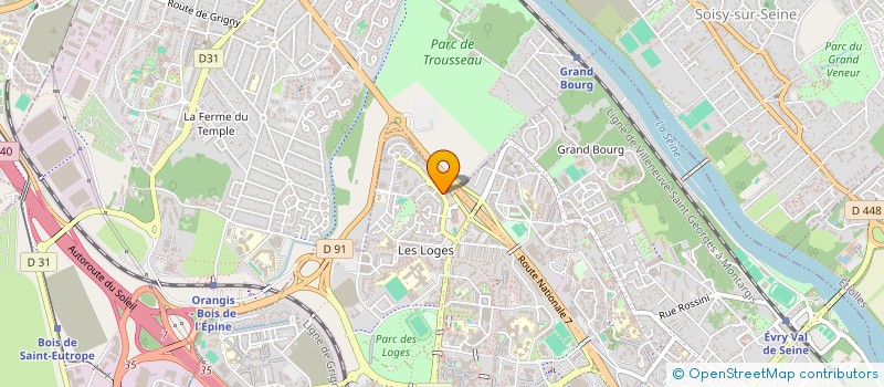localisation de l'entreprise S'PRINT DIFFUSION à EVRY-COURCOURONNES