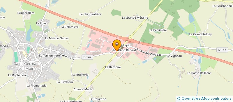 localisation de l'entreprise S'PRIT FLAMM à SEVREMOINE