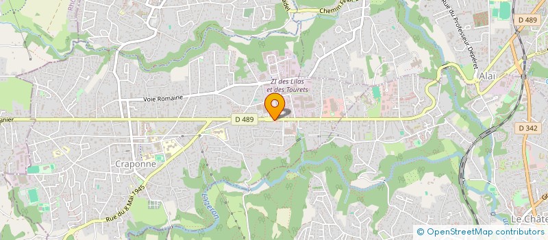 localisation de l'entreprise S.Q.D.M  CRAPONNE