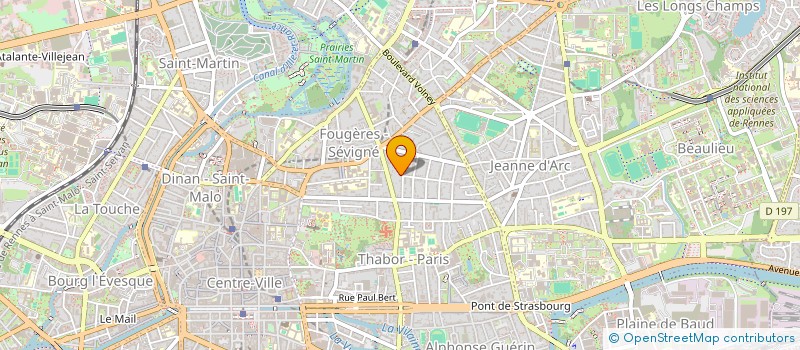 localisation de l'entreprise S.Q.F. IMMO  LA TRINITE-SUR-MER