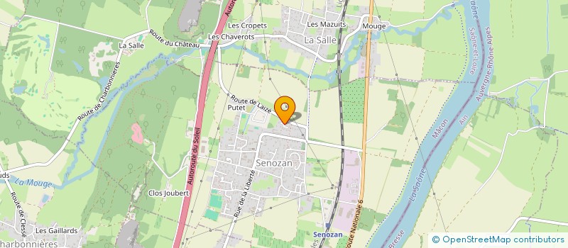 localisation de l'entreprise S Q N P  SENOZAN