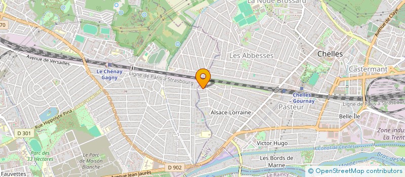 localisation de l'entreprise S-R  CHELLES