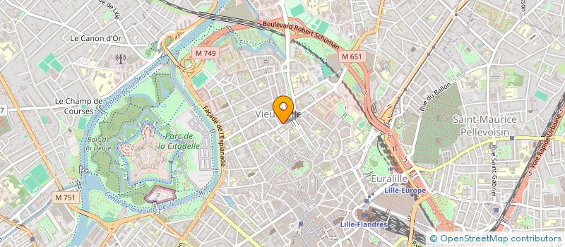 localisation de l'entreprise S.R à LILLE