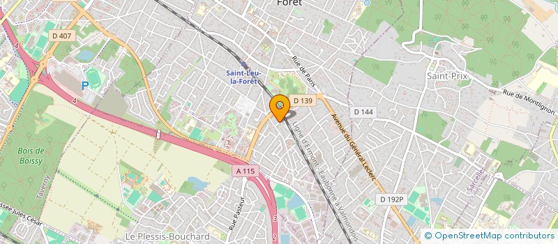 localisation de l'entreprise S.R.A. à ST LEU LA FORET