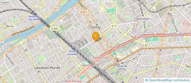 localisation de l'entreprise S R A COIFFURES à CLICHY