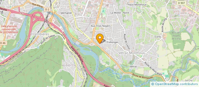 localisation de l'entreprise S.R. ACTIVITY  VETRAZ-MONTHOUX