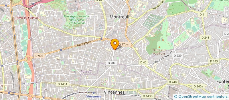 localisation de l'entreprise S.R. AUTOS  MONTREUIL