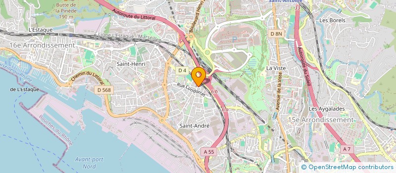 localisation de l'entreprise S.R.B.M. à MARSEILLE