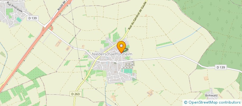 localisation de l'entreprise S.R.B.S. à NIEDERSCHAEFFOLSHEIM