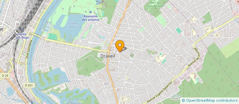 localisation de l'entreprise S.R. BEAUTE à DRAVEIL