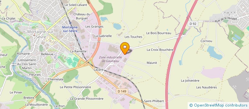 localisation de l'entreprise S.R.C à MORTAGNE-SUR-SEVRE