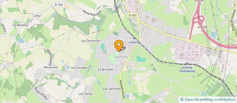 localisation de l'entreprise S.R. CORPORATION  LENTILLY