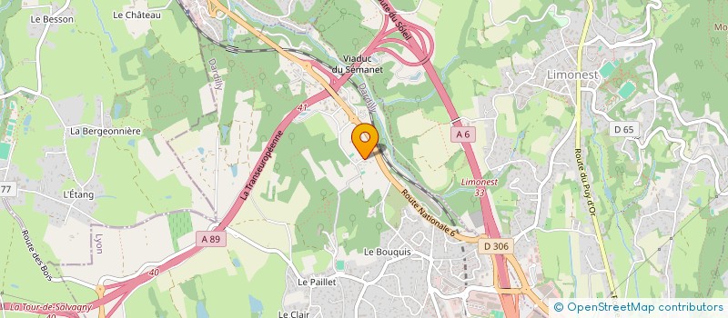 localisation de l'entreprise S.R.D.  DARDILLY