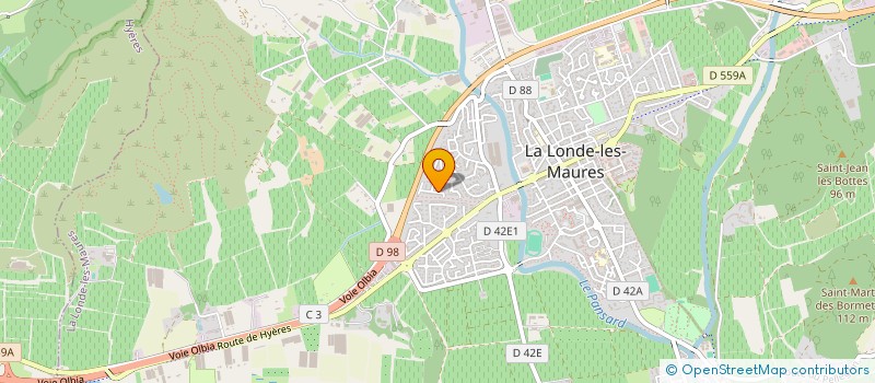 localisation de l'entreprise S.R.D.B  LA LONDE-LES-MAURES
