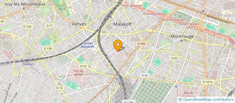 localisation de l'entreprise S.R.F. à MALAKOFF