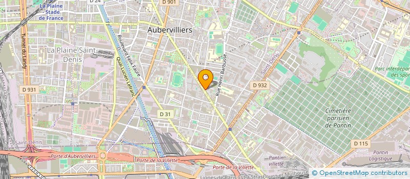 localisation de l'entreprise S.R FASHION  AUBERVILLIERS