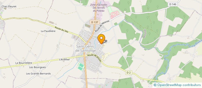 localisation de l'entreprise S.R.G  SAINT-GENIS-DE-SAINTONGE