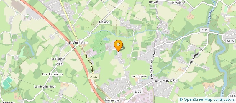 localisation de l'entreprise S & R G BATI  TREILLIERES