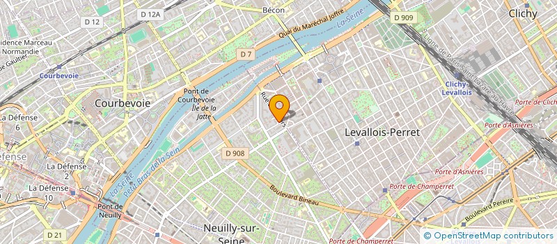 localisation de l'entreprise S.R.H.A. à NEUILLY-SUR-SEINE