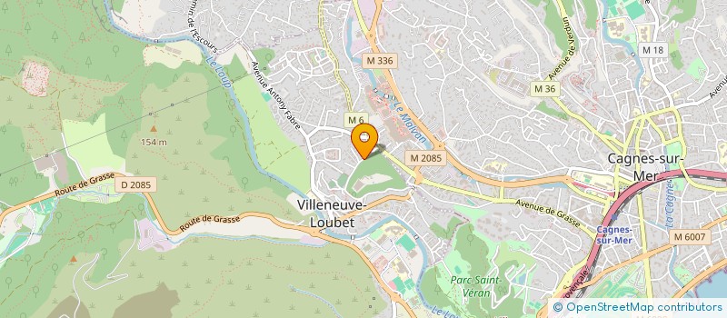 localisation de l'entreprise S.R.I.B (SOCIETE DE RECHERCHE D'INFILTRATIONS DES BATIMENTS) à VILLENEUVE-LOUBET