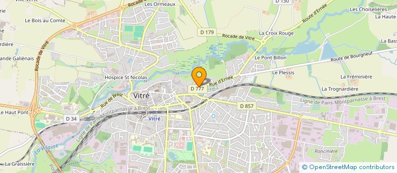 localisation de l'entreprise S.R. IMMOBILIER  VITRE