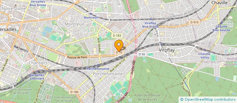 localisation de l'entreprise S-R INSTITUT à VERSAILLES