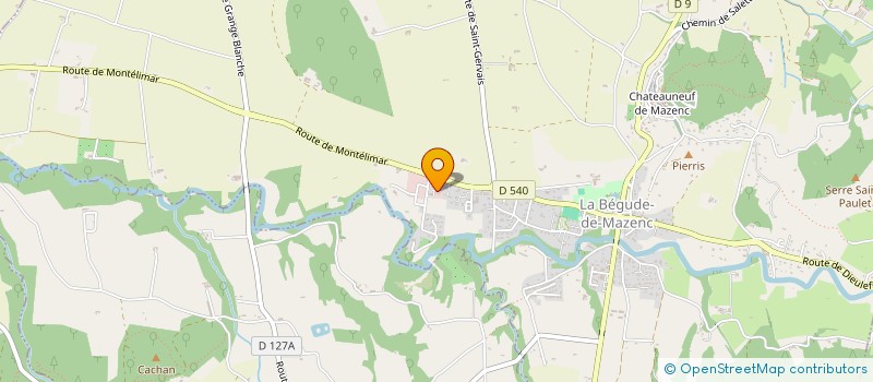 localisation de l'entreprise S & R INVEST  LA BEGUDE-DE-MAZENC