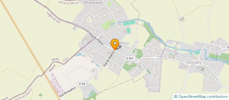 localisation de l'entreprise S.R.J.  SAINT-PATHUS