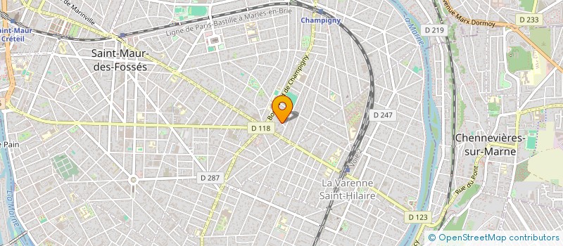 localisation de l'entreprise S.R.L.B à SAINT-MAUR-DES-FOSSES